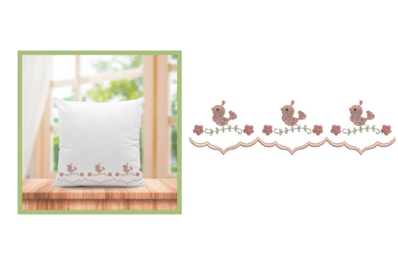 Cute Bird Border Embroidery Designs Review