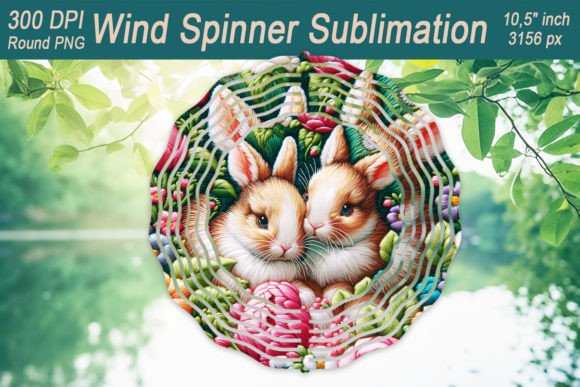 Easter Rabbit Windspinner Design