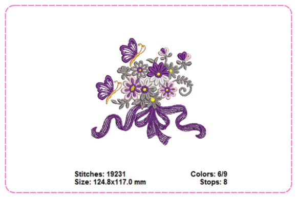 Flowers Butterfly Embroidery Designs Review