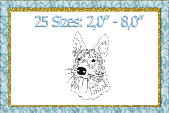 German Shepherd Embroidery