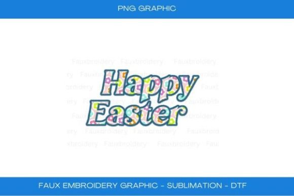 Happy Easter Faux Embroidery Jean Patch Review