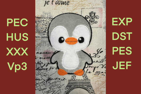 Pengui Appliqué - Embroidery Pattern Review