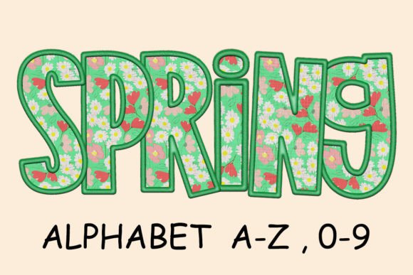 Spring Flower Alphabet Embroidery PNG Review